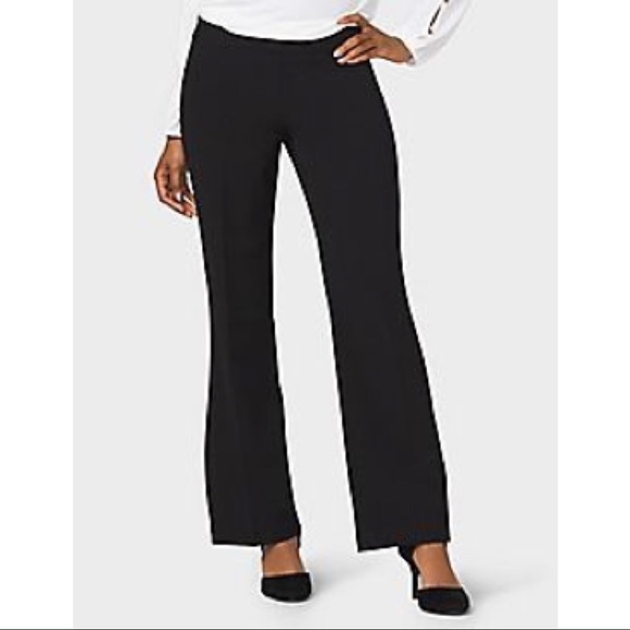 Dressbarn Solid Black Dress Pants 